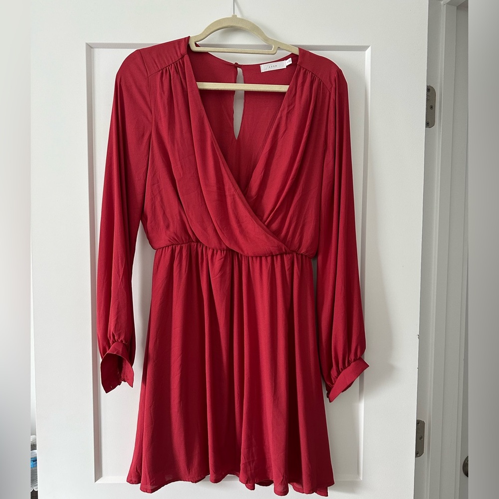 LUSH, Medium Red long sleeve dress